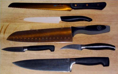 Tipos de cuchillas cuchillo
