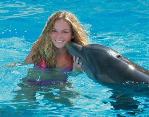 Nadar con los delfines en Panamá City Beach, Florida