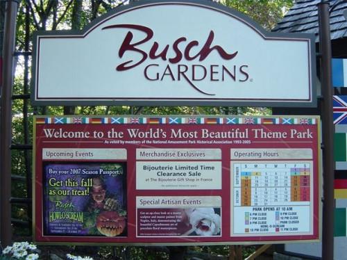 Cómo visitar Busch Gardens en Virginia