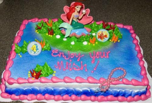 Consejos Sirenita Torta de cumpleaños de decoración