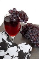 Las variedades de uva de vino rojo