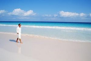 Playas de arena rosa en las Bahamas